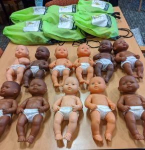 Dolls and Bags Used in Goslings Programs
