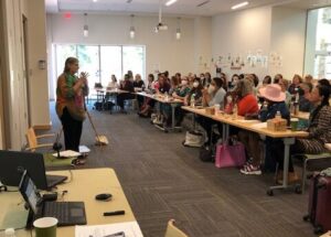 Dr. Betsy Diamant-Cohen presenting at a Hatchlings training in Maryland